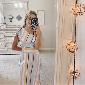 NWT ASOS ONE SHOULDER DRESS PASTEL 6 TALL